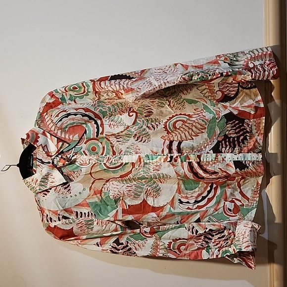 Tahari Vibrant Patterned Blouse - Picture 1 of 8